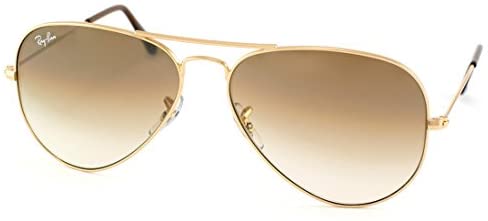 RAY BAN AVIATOR RB3025 Sunglasses - Gold/Brown Gradient 001/51 Medium (58mm)