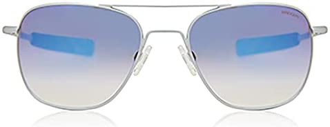 Randolph USA | Matte Chrome Classic Aviator Sunglasses for Men or Women 100% UV