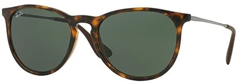Ray Ban Erika Women's Wayfarer Sunglasses (Brown Frame Solid G15 Lens)