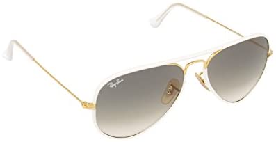 Ray-Ban Gold/White_Gradient Aviator Full Color Sunglasses