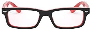 Ray-Ban Kids' Ry1535 Rectangular Prescription Eyeglass Frames