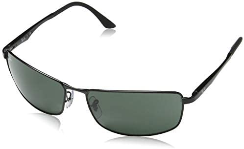 Ray-Ban Men's RB3498 Sunglasses,64mm,Black, Medium