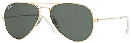 Ray-Ban RB 3025 Aviator Arista Gold w/ Gray Green (G-15) Lens 55-14-135
