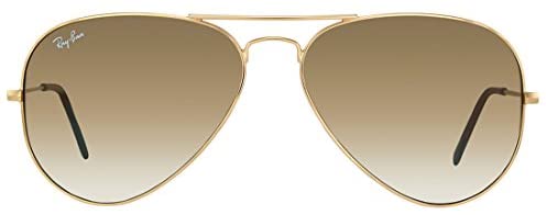 Ray-Ban RB3025 001/51 58mm Aviator Gold Frame / Light Brown Gradient Lenses Made In Italy Sunglasses