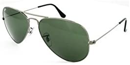 Ray-Ban RB3025 Classic Aviator Sunglasses, Green Classic G-15