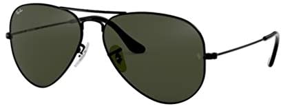 Ray-Ban Rb3025 Large Metal Aviator Sunglasses 58 Mm, Black, Size 58 Mm
