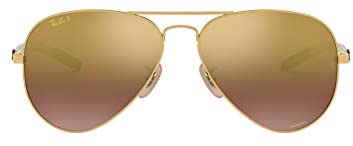 Ray-Ban Rb8317ch Chromance Mirrored Aviator Sunglasses