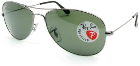 Ray Ban Sunglasses RB3362 004/58 Gunmetal/Crystal Green Polarized 59mm