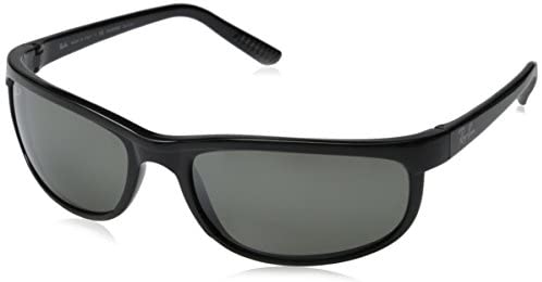 Ray Ban sunglasses RB2027 PRE, 601/W1 Black (Crystal Gray Mirror Polarized Lens), 63 mm