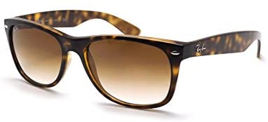 Ray-Ban unisex adult Rb2132 New Wayfarer sunglasses, Light Havana Frame Brown Lens 710, Medium US