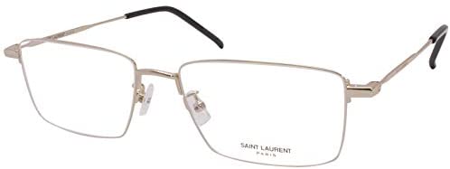 Saint Laurent Wire SL413 003 Eyeglasses Men's Gold/Black Optical Frame 55mm