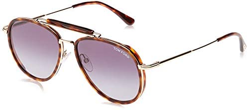 Sunglasses Tom Ford FT 0666 Tripp 54W red havana/gradient blue