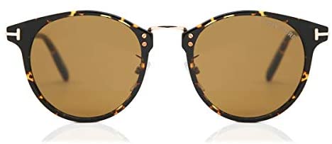 Sunglasses Tom Ford FT 0673 Jamieson 52E Shiny Vintage Havana, Rose Gold/Brown