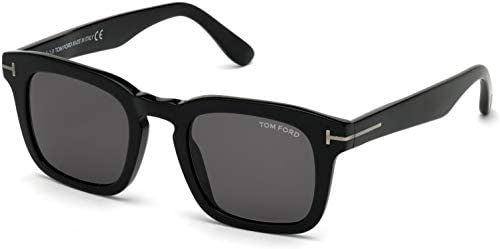 Sunglasses Tom Ford FT 0751 -F-N 01A Shiny Black/Smoke Lenses/Gunmetal