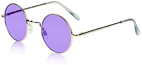 Sunny Pro Retro Round Sunglasses Small Colored Lens Hippie John Lennon Glasses