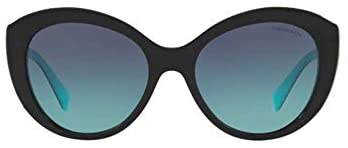 TIFFANY & CO. TF 4151 - 80019S Sunglasses Black w/ Azure Gradient Blue Lens 54mm