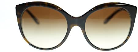 TIFFANY&CO Round Women's Sunglasses TF4133 82163B Havana Blue/Brown Gradient 56mm Authentic