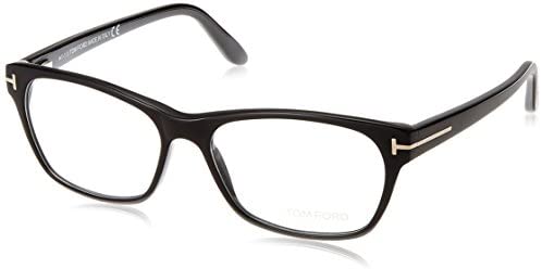 TOM FORD Women's TF 5405 001 Shiny Black Clear Butterfly Eyeglasses 54mm