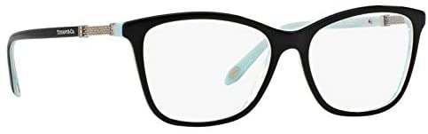 Tiffany & Co. TF2116B Eyeglasses Black/Striped Blue (8193) TF 2116B 8193 53mm Authentic