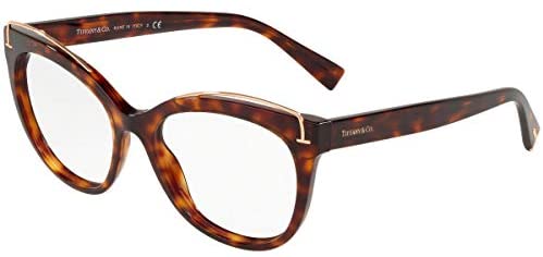 Tiffany & Co. TF2166 - 8002 Eyeglass Frame HAVANA w/ Clear Demo 53mm