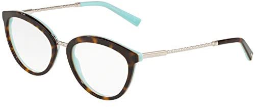 Tiffany & Co. TF2173 - 8134 Eyeglass Frame HAVANA/BLUE w/ Clear Demo 53mm