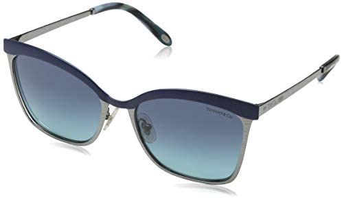 Tiffany & Co. TF3060 - 61299S Sunglasses BLUE/GUNMETAL w/ BLUE GRADIENT Lens 55mm
