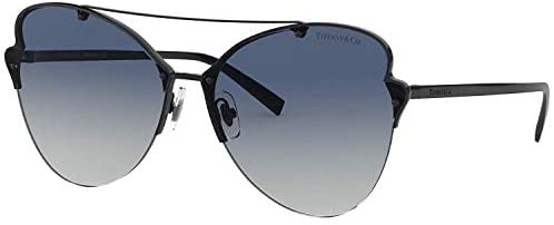 Tiffany & Co. TF3063 - 60074L Sunglasses BLACK W/ BLUE GRADIENT Lens 64mm