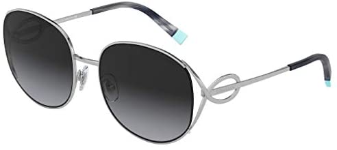 Tiffany & Co TF3065-60013C Sunglasses SILVER w/GREY GRADIENT Lens 56mm
