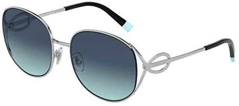 Tiffany & Co TF3065 - 60479S Sunglasses SILVER w/ AZURE GRADIENT BLUE Lens 56mm