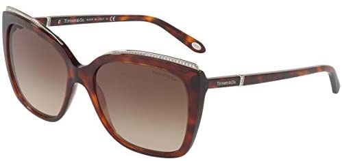 Tiffany & Co TF4135BF - 80023C Sunglasses HAVANA w/BROWN GRADIENT Lens 56mm