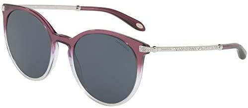 Tiffany & Co. TF4142B Sunglasses Transparent Purple Gradient Lilac w/Grey Lens 54mm 822287 TF4142-B Tiffany&Co. TF 4142B TF 4142-B
