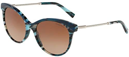Tiffany & Co. TF4149 - 82083B Sunglasses BLUE / LAMPS BLUE w/ BROWN GRADIENT LENS 55mm