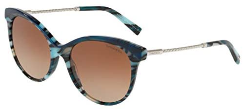 Tiffany & Co TF4149F - 82083B Sunglasses BLUE/LAMPS BLUE w/ BROWN GRADIENT Lens 55mm