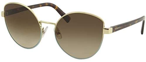 Tiffany & Co. Women's TF3068 TF/3068 6142/3B Pale Gold Cat Eye Sunglasses 56mm