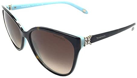 Tiffany & Co. Womens TF4089B 8134/3B Havana/Brown Gradient Sunglasses