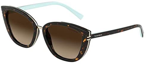 Tiffany TF4152 80153B Havana TF4152 Cats Eyes Sunglasses Lens Category 3 Size 5, 55/18/140