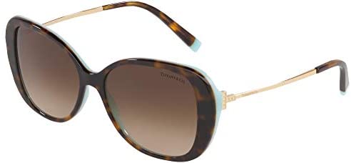 Tiffany TF4156 81343B Havana/Blue TF4156 Butterfly Sunglasses Lens Category 3