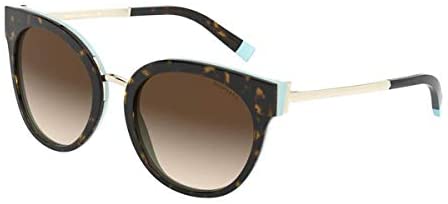 Tiffany TF4168 81343B Havana/Blue TF4168 Round Sunglasses Lens Category 3 Siz