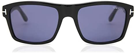 Tom Ford AUGUST FT 0678 SHINY BLACK/BLUE 58/18/135 unisex Sunglasses
