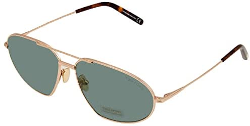 Tom Ford Bradford Green Aviator Sunglasses FT0771 28N 61
