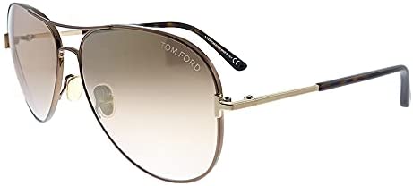 Tom Ford CLARK FT 0823 Shiny Dark Brown/Light Brown 59/14/140 unisex Sunglasses