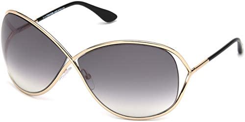 Tom Ford FT0130 Miranda Geometric Sunglasses for Women +FREE Complimentary Eyewear Kit