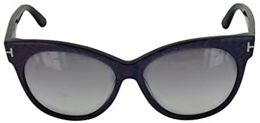 Tom Ford FT0330 82B Matte Violet Saskia Cats Eyes Sunglasses Lens Category 2 Si