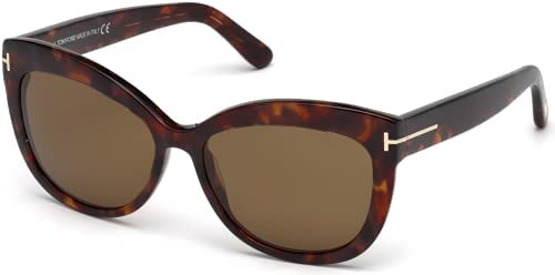Tom Ford FT0524 Alistair Geometric Sunglasses for Women + FREE Complimentary Eyewear Kit