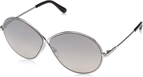 Tom Ford FT0564 18C Shiny Rhodium Rania Round Sunglasses Lens Category 2 Lens M