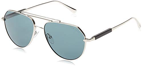 Tom Ford FT0670 16V Shiny Palladium Andes Pilot Sunglasses Lens Category 3 Size, 61-16-145
