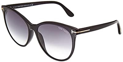 Tom Ford FT0787 01B Shiny Black Maxim Round Sunglasses Lens Category 2 Size 59m