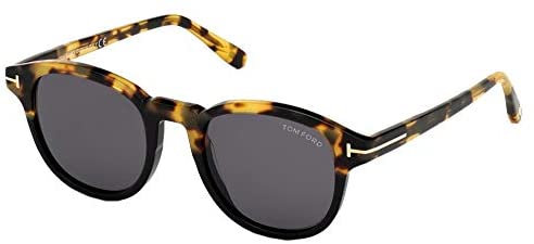 Tom Ford JAMESON FT 0752 BLONDE HAVANA BLACK/SMOKE 52/21/145 men Sunglasses