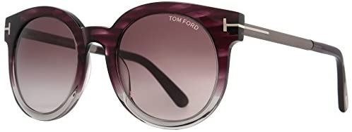 Tom Ford Janina Tf 435 83t Clear Purple Cat Eye Women's Sunglasses 53mm