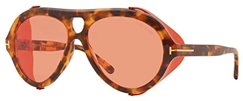 Tom Ford NEUGHMAN FT 0882 Red Havana/Burgundy Pink 60/15/145 men Sunglasses